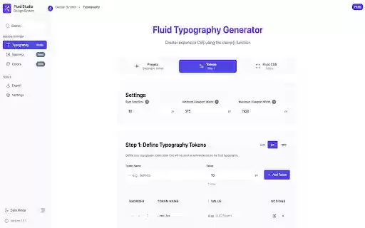 Fluid Design System Studio  from Chrome web store to be run with OffiDocs Chromium online
