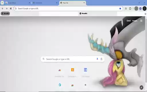 Fluttershy and Discord  from Chrome web store to be run with OffiDocs Chromium online