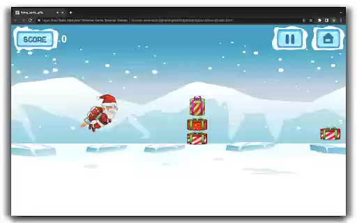 Uçan Noel Baba Hediyeleri Oyunu HTML5 Oyunu Chrome web mağazasından OffiDocs Chromium çevrimiçi ile çalıştırılacak