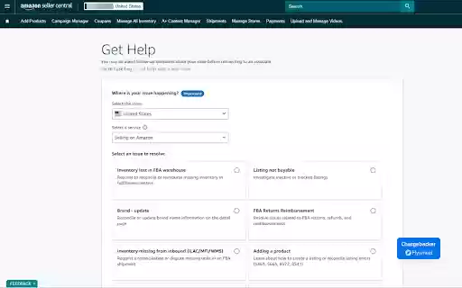 Flywheel Chargebacker Amazon automated claims tool  from Chrome web store to be run with OffiDocs Chromium online
