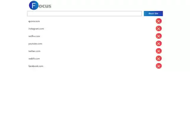 Focus App  from Chrome web store to be run with OffiDocs Chromium online