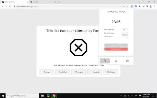 FocusBlock: Website Blocker Pomodoro Timer from Chrome web store to be run with OffiDocs Chromium online FocusBlock: Website Blocker Pomodoro Timer from Chrome web store to be run with OffiDocs Chromium online
