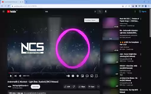 Focused Youtube Companion  from Chrome web store to be run with OffiDocs Chromium online