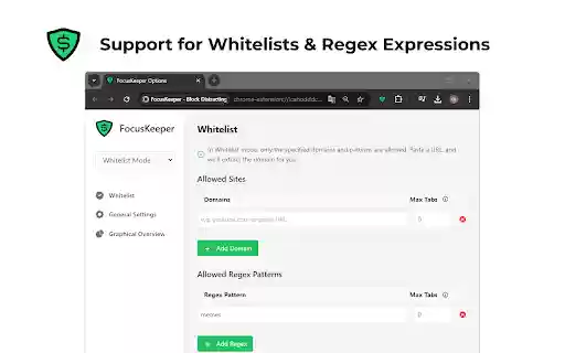 FocusKeeper Block Distracting Websites, Stay Productive  from Chrome web store to be run with OffiDocs Chromium online