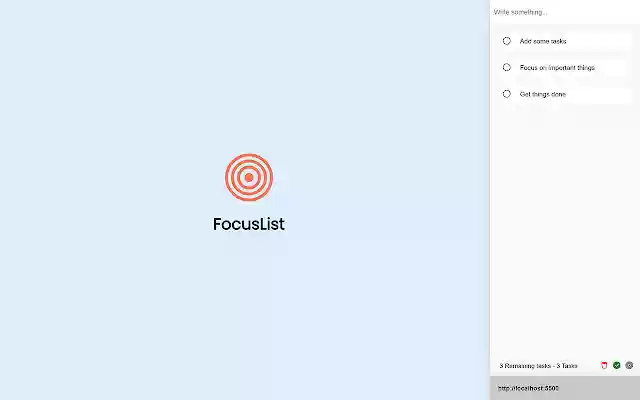 FocusList  from Chrome web store to be run with OffiDocs Chromium online
