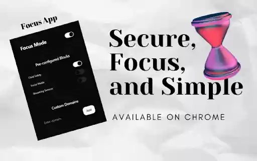 Focus  Productivity Booster  from Chrome web store to be run with OffiDocs Chromium online