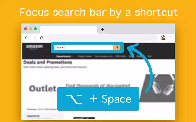 Focus Search Bar Shortcut from Chrome web store to be run with OffiDocs Chromium online Focus Search Bar Shortcut from Chrome web store to be run with OffiDocs Chromium online