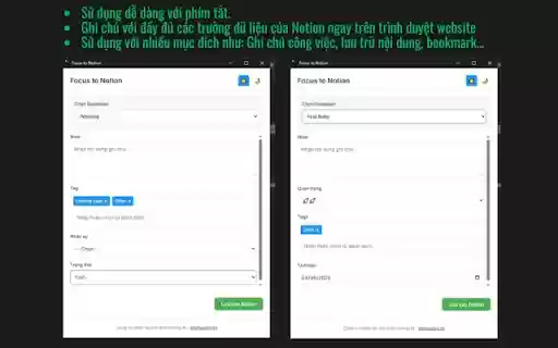 Focus to Notion  from Chrome web store to be run with OffiDocs Chromium online