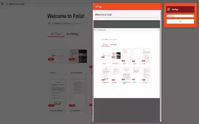 Folia clipper  from Chrome web store to be run with OffiDocs Chromium online
