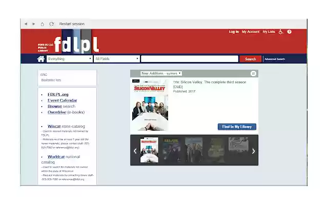 Fond du Lac Public Library  from Chrome web store to be run with OffiDocs Chromium online