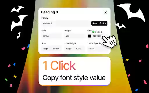FontBat  from Chrome web store to be run with OffiDocs Chromium online