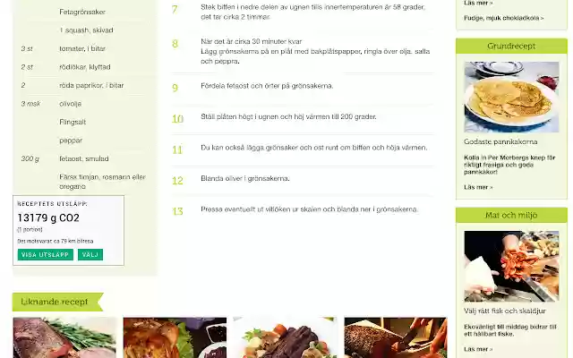 Foodprint  from Chrome web store to be run with OffiDocs Chromium online
