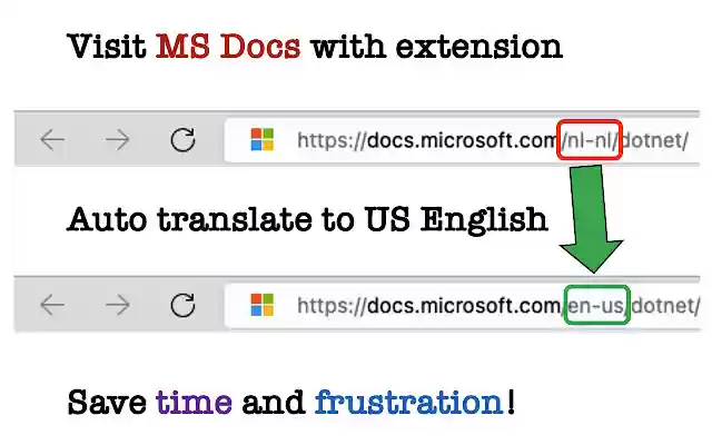 Forçar o Microsoft Docs em inglês da Chrome Web Store a ser executado com o OffiDocs Chromium online