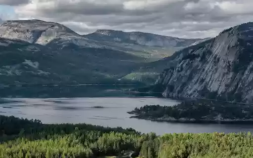 Forest along the lake shore  from Chrome web store to be run with OffiDocs Chromium online