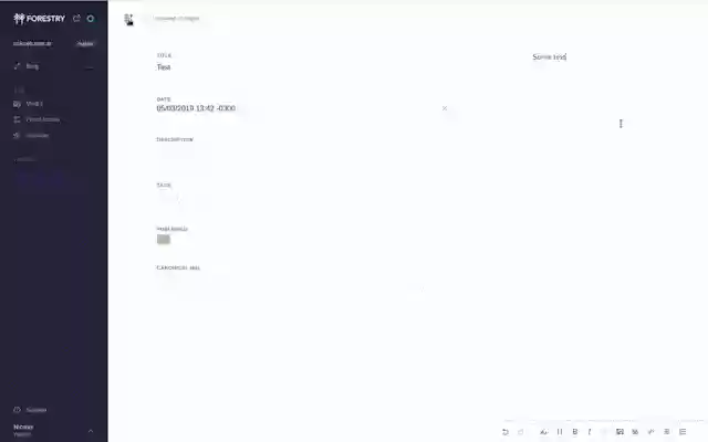 Forestry desktop enhancer  from Chrome web store to be run with OffiDocs Chromium online