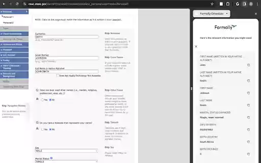 Formally Extension  from Chrome web store to be run with OffiDocs Chromium online