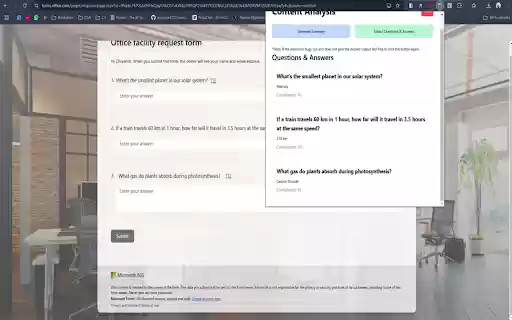 Form Genius Form Solver that works everywhere  from Chrome web store to be run with OffiDocs Chromium online
