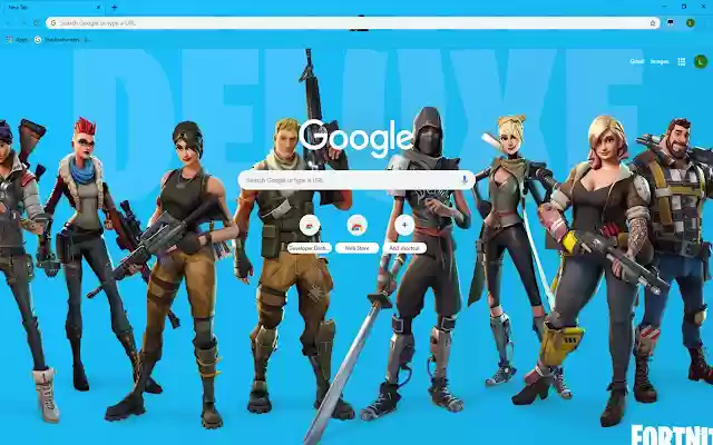 Fortnite Skin Theme  from Chrome web store to be run with OffiDocs Chromium online