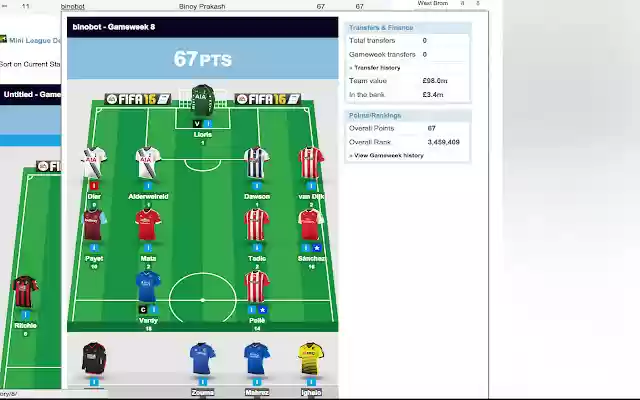 FPL Mini League Team Viewer from Chrome web store to be run with OffiDocs Chromium online FPL Mini League Team Viewer from Chrome web store to be run with OffiDocs Chromium online