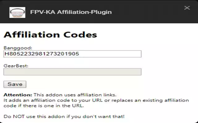 FPV KA Affiliation Plugin from Chrome web store to be run with OffiDocs Chromium online FPV KA Affiliation Plugin from Chrome web store to be run with OffiDocs Chromium online