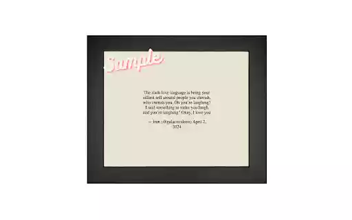 Frame a Tweet  from Chrome web store to be run with OffiDocs Chromium online