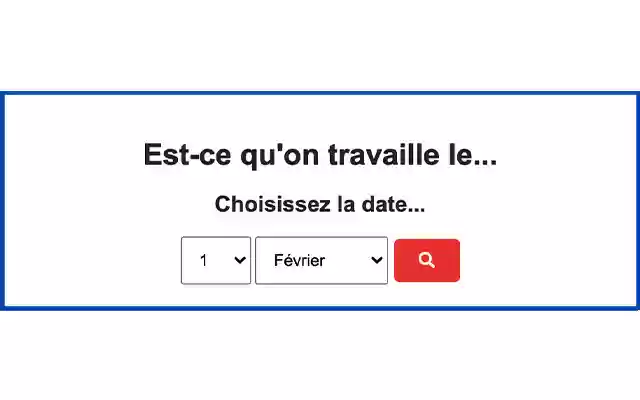 France Jours Fériés 2020 from Chrome web store to be run with OffiDocs Chromium online France Jours Fériés 2020 from Chrome web store to be run with OffiDocs Chromium online
