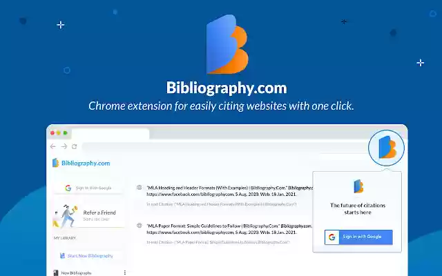 Free APA and MLA Citation Generator  from Chrome web store to be run with OffiDocs Chromium online