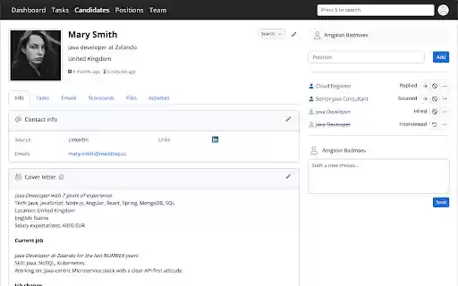 FreeATS  from Chrome web store to be run with OffiDocs Chromium online
