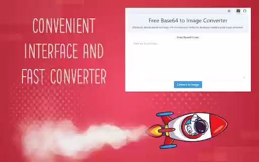 Free Base64 to Image Converter  from Chrome web store to be run with OffiDocs Chromium online