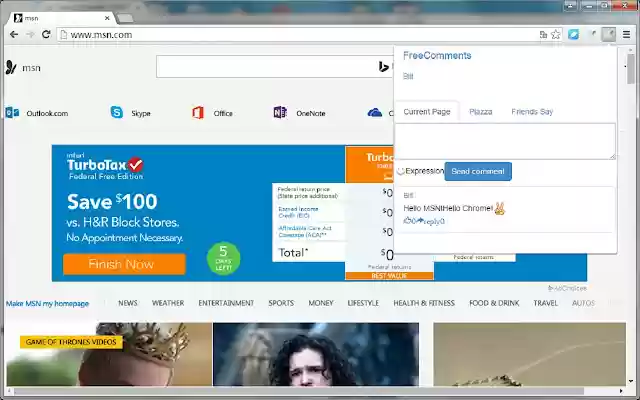 FreeComments  from Chrome web store to be run with OffiDocs Chromium online