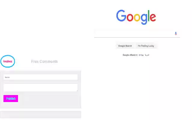 Free Comments on sites  from Chrome web store to be run with OffiDocs Chromium online