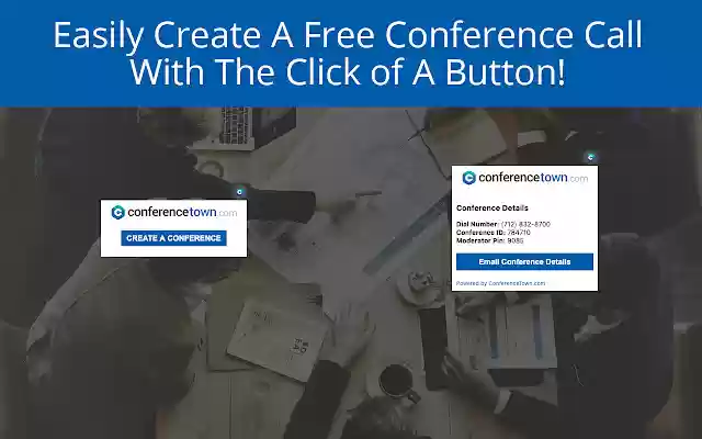 Free Conference Calls  from Chrome web store to be run with OffiDocs Chromium online
