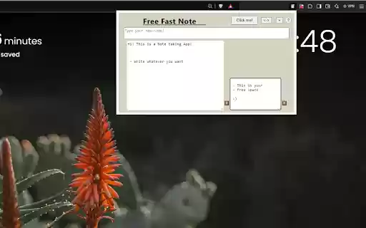 Free Fast Note  from Chrome web store to be run with OffiDocs Chromium online
