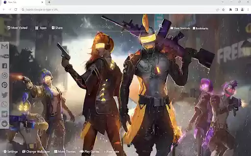 Free Fire Wallpaper New Tab  from Chrome web store to be run with OffiDocs Chromium online