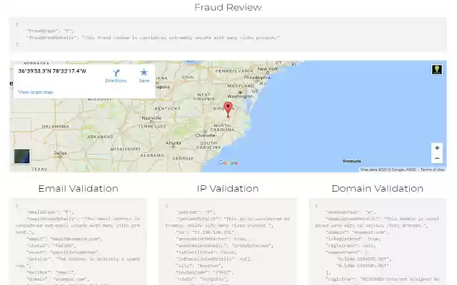 Free Fraud Detection and Prevention  from Chrome web store to be run with OffiDocs Chromium online