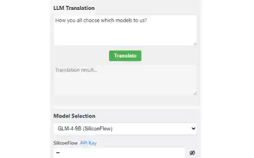 Free LLM Translation  from Chrome web store to be run with OffiDocs Chromium online
