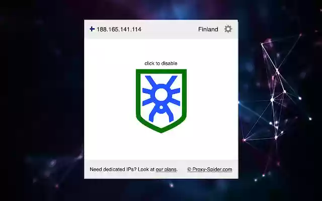 Free One Touch VPN  from Chrome web store to be run with OffiDocs Chromium online
