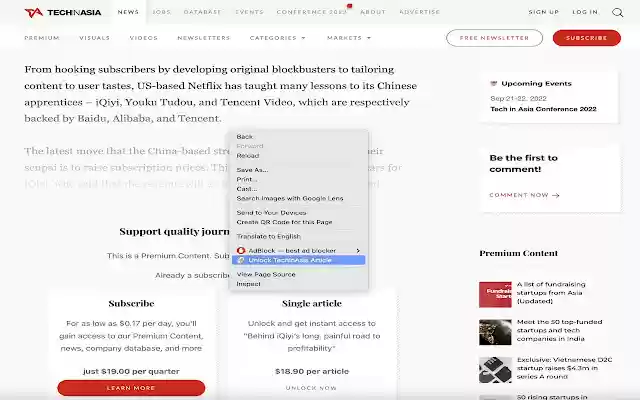 Free Premium TechInAsia from Chrome web store to be run with OffiDocs Chromium online Free Premium TechInAsia from Chrome web store to be run with OffiDocs Chromium online