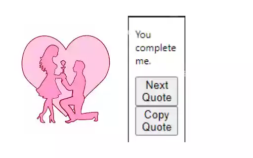 Free Romantic Quotes  from Chrome web store to be run with OffiDocs Chromium online