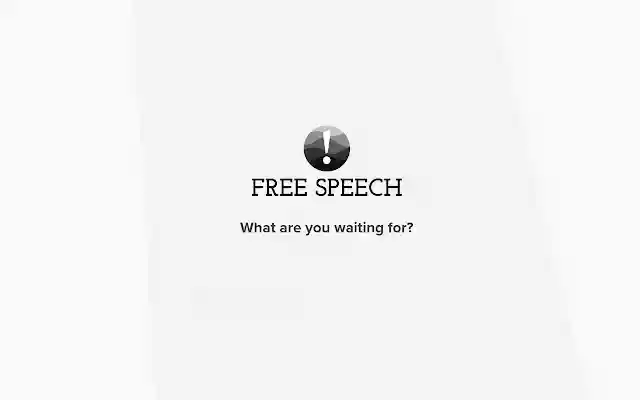Free Speech  from Chrome web store to be run with OffiDocs Chromium online