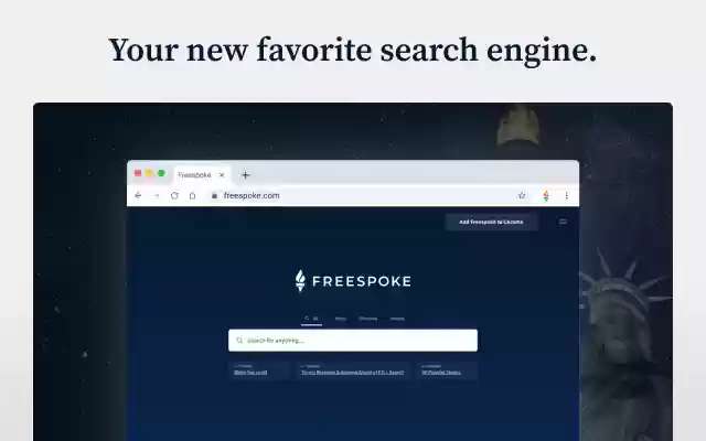 Freespoke Search  from Chrome web store to be run with OffiDocs Chromium online