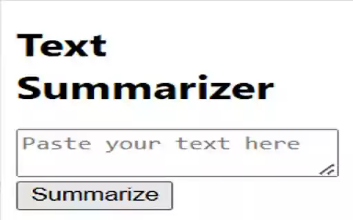 Free Text Summarizer  from Chrome web store to be run with OffiDocs Chromium online