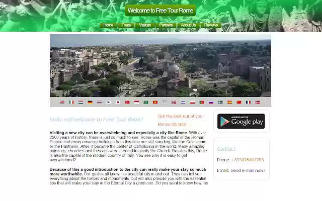 Free Tour Rome  from Chrome web store to be run with OffiDocs Chromium online
