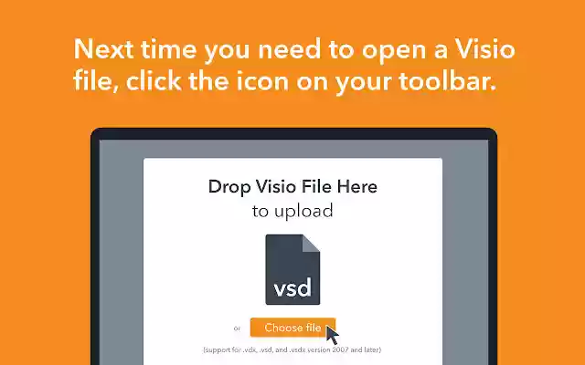 Free Visio Viewer (Mac, Windows, Linux)  from Chrome web store to be run with OffiDocs Chromium online