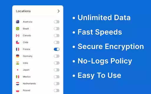 Free VPN Proxy 1VPN  from Chrome web store to be run with OffiDocs Chromium online