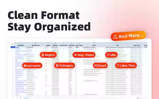 FREE YouTube Exporter Export YouTube Followings, Influencer Data to Excel  from Chrome web store to be run with OffiDocs Chromium online