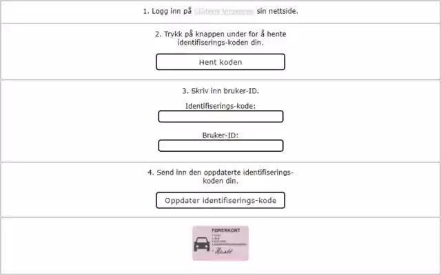 Førerprøveoppdatering  from Chrome web store to be run with OffiDocs Chromium online