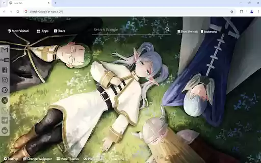 Frieren Wallpaper  from Chrome web store to be run with OffiDocs Chromium online
