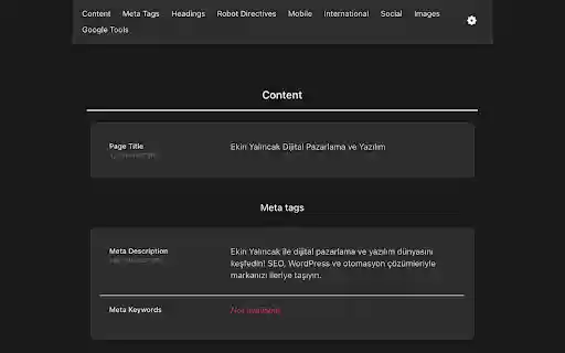 Front SEO  from Chrome web store to be run with OffiDocs Chromium online