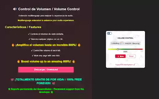 Fruity Volume Control  from Chrome web store to be run with OffiDocs Chromium online